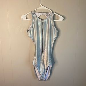 Shimmering Body suit from Spencer’s. Size Small.